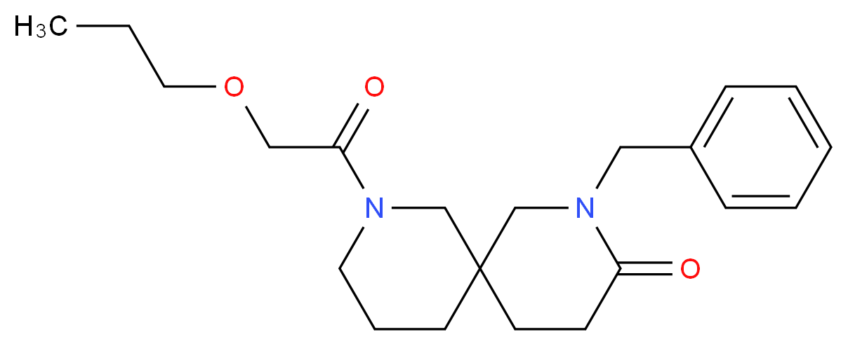 2-benzyl-8-(propoxyacetyl)-2,8-diazaspiro[5.5]undecan-3-one_Molecular_structure_CAS_)