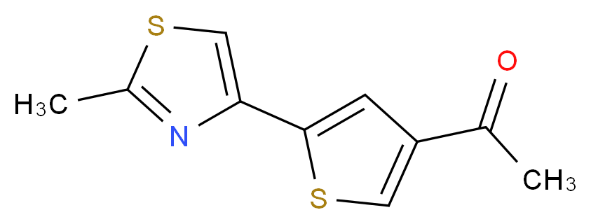 1-[5-(2-methyl-1,3-thiazol-4-yl)thiophen-3-yl]ethan-1-one_Molecular_structure_CAS_)