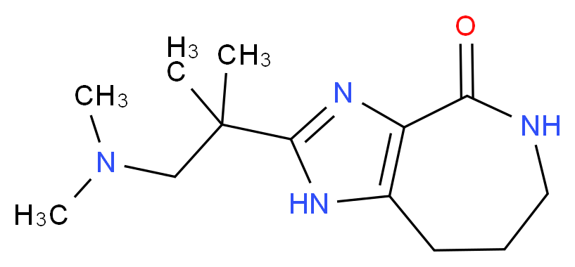 2-[2-(dimethylamino)-1,1-dimethylethyl]-5,6,7,8-tetrahydroimidazo[4,5-c]azepin-4(1H)-one_Molecular_structure_CAS_)