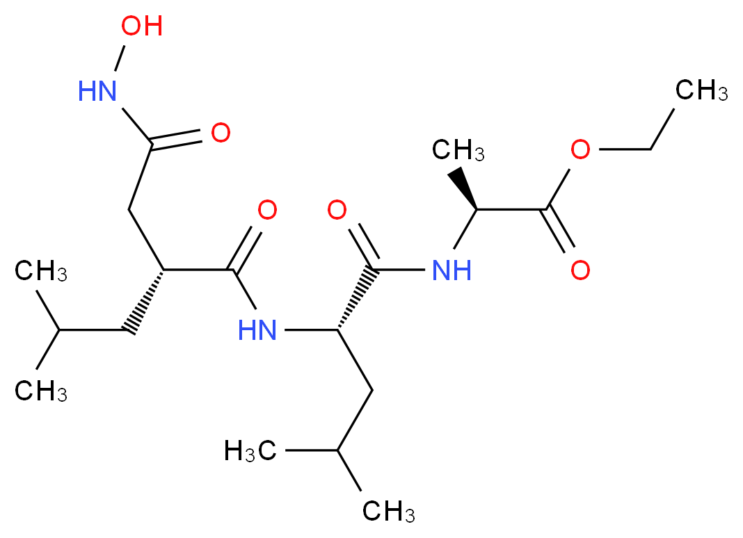 [[1-[N-HYDROXY-ACETAMIDYL]-3-METHYL-BUTYL]-CARBONYL-LEUCINYL]-ALANINE ETHYL ESTER_Molecular_structure_CAS_)