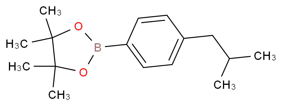 4-Isobutylphenylboronic acid, pinacol ester_Molecular_structure_CAS_)
