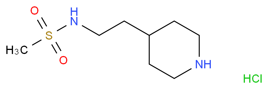 N-(2-Piperidin-4-ylethyl)methanesulfonamide hydrochloride_Molecular_structure_CAS_70922-37-1)