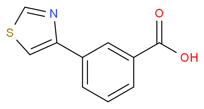 3-(1,3-thiazol-4-yl)benzoic acid_Molecular_structure_CAS_)
