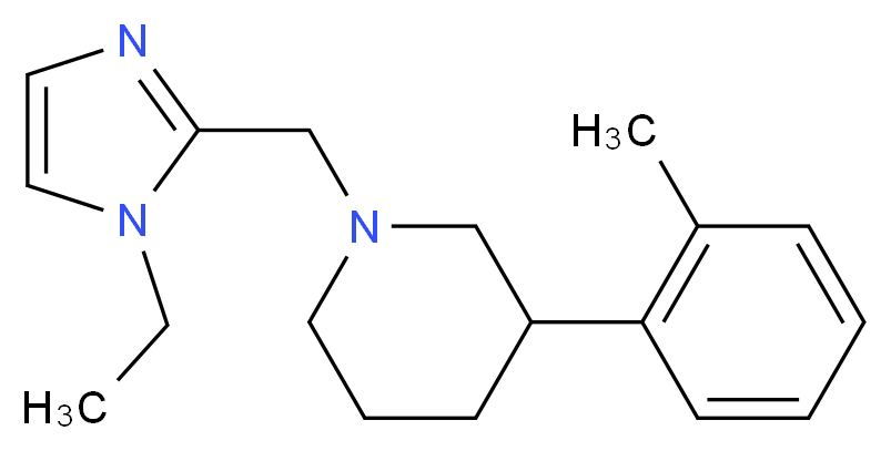 1-[(1-ethyl-1H-imidazol-2-yl)methyl]-3-(2-methylphenyl)piperidine_Molecular_structure_CAS_)