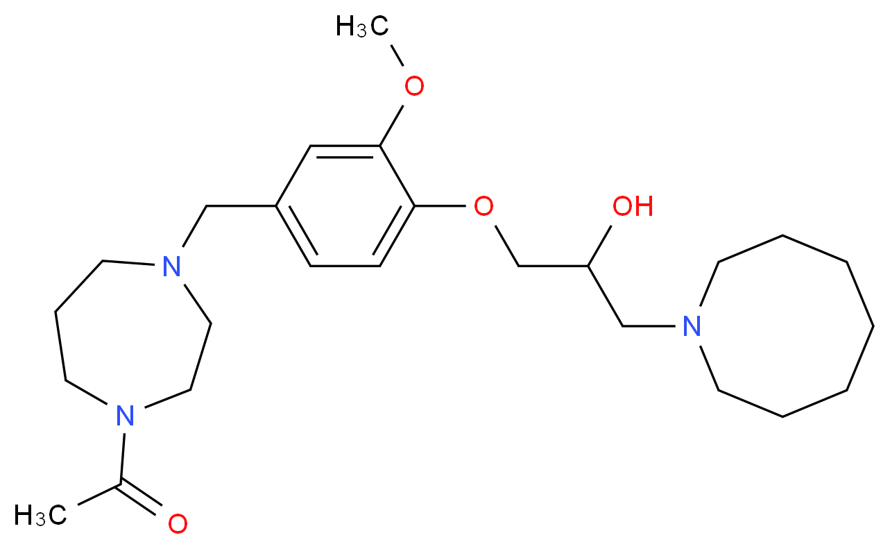 1-{4-[(4-acetyl-1,4-diazepan-1-yl)methyl]-2-methoxyphenoxy}-3-(1-azocanyl)-2-propanol_Molecular_structure_CAS_)