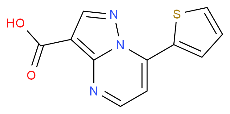 7-Thiophen-2-yl-pyrazolo[1,5-a]pyrimidine-3-carboxylic acid_Molecular_structure_CAS_)