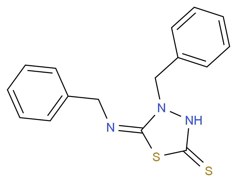 4-Benzyl-5-benzylimino-[1,3,4]thiadiazolidine-2-thione_Molecular_structure_CAS_)