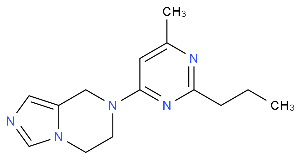 7-(6-methyl-2-propylpyrimidin-4-yl)-5,6,7,8-tetrahydroimidazo[1,5-a]pyrazine_Molecular_structure_CAS_)