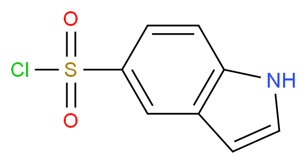 1H-indole-5-sulfonyl chloride_Molecular_structure_CAS_)