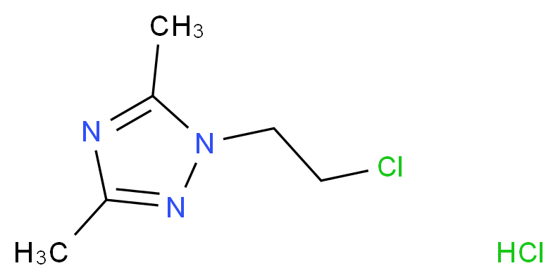 1-(2-chloroethyl)-3,5-dimethyl-1H-1,2,4-triazole hydrochloride_Molecular_structure_CAS_)