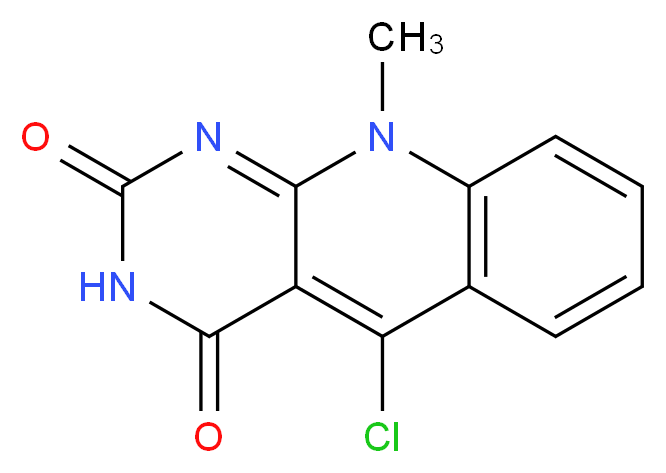 5-Chloro-10-methylpyrimido[4,5-b]quinoline-2,4(3H,10H)-dione_Molecular_structure_CAS_137347-70-7)