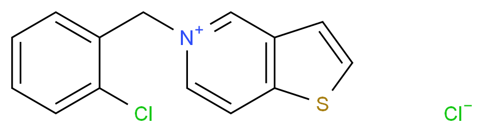 5-(2-Chlorobenzyl)-thieno[3,2-c]pyridinium Chloride_Molecular_structure_CAS_53885-64-6)