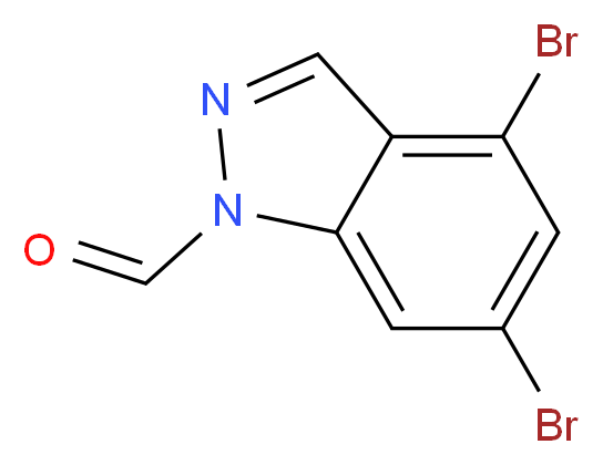 4,6-DIBROMO-INDAZOLECARBOXALDEHYDE_Molecular_structure_CAS_)