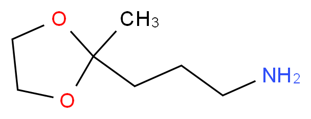 3-(2-Methyl-1,3-dioxolan-2-yl)-1-propanamine_Molecular_structure_CAS_66442-97-5)