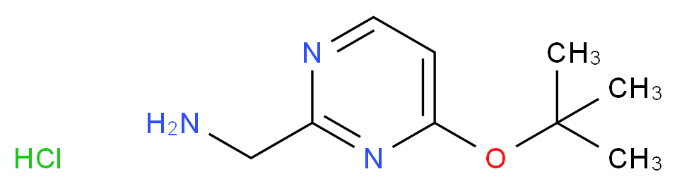 (4-tert-butoxypyrimidin-2-yl)methanamine hydrochloride_Molecular_structure_CAS_1196146-51-6)