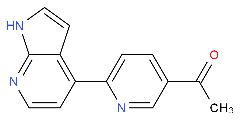 1-[6-(1H-pyrrolo[2,3-b]pyridin-4-yl)pyridin-3-yl]ethanone_Molecular_structure_CAS_)