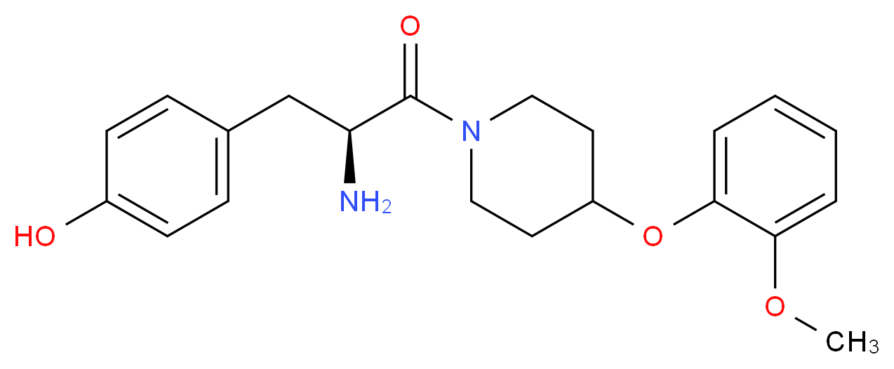 4-{(2S)-2-amino-3-[4-(2-methoxyphenoxy)-1-piperidinyl]-3-oxopropyl}phenol_Molecular_structure_CAS_)