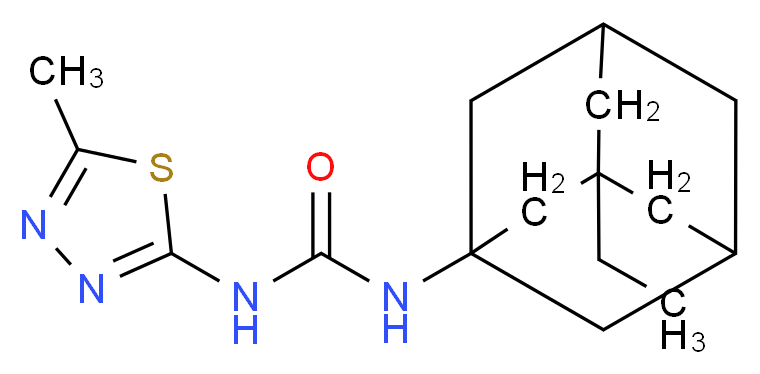 N-(3-ethyl-1-adamantyl)-N'-(5-methyl-1,3,4-thiadiazol-2-yl)urea_Molecular_structure_CAS_)