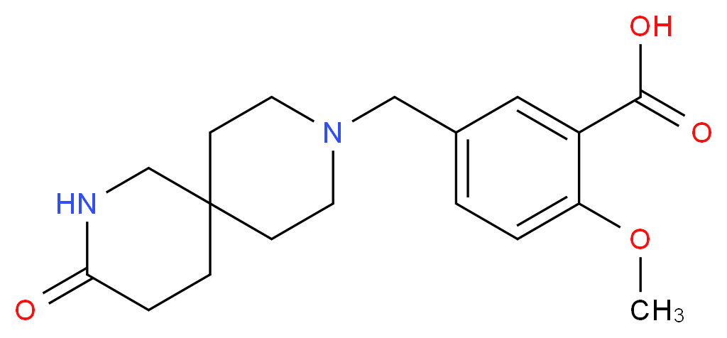 2-methoxy-5-[(3-oxo-2,9-diazaspiro[5.5]undec-9-yl)methyl]benzoic acid_Molecular_structure_CAS_)