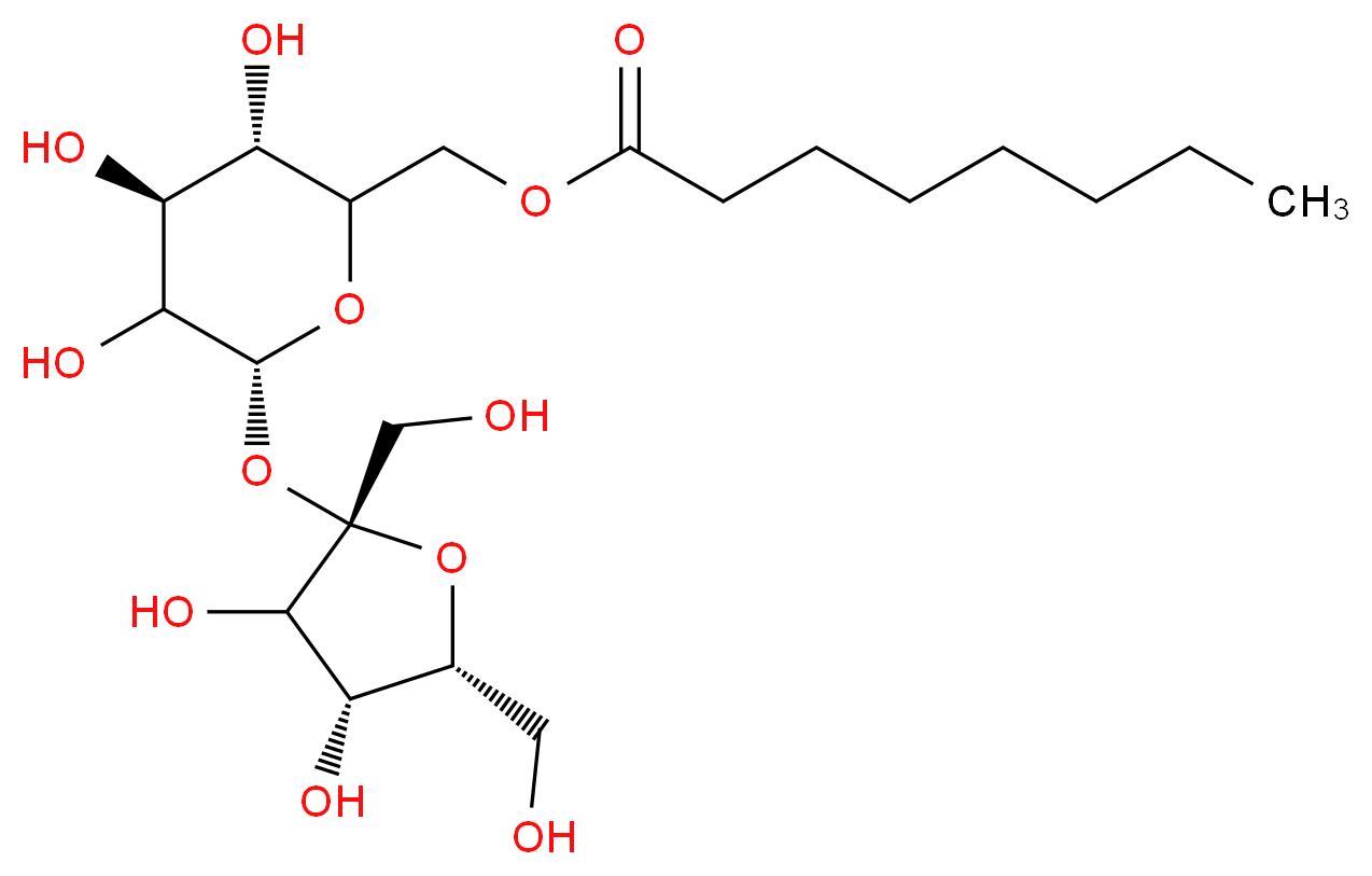 6-Octanoyl Sucrose_Molecular_structure_CAS_13039-39-9)