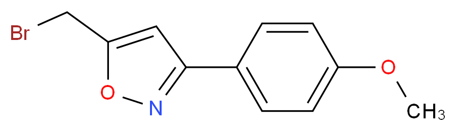 5-(bromomethyl)-3-(4-methoxyphenyl)isoxazole_Molecular_structure_CAS_196877-76-6)