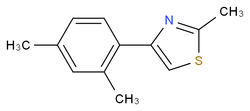 4-(2,4-dimethylphenyl)-2-methyl-1,3-thiazole_Molecular_structure_CAS_)