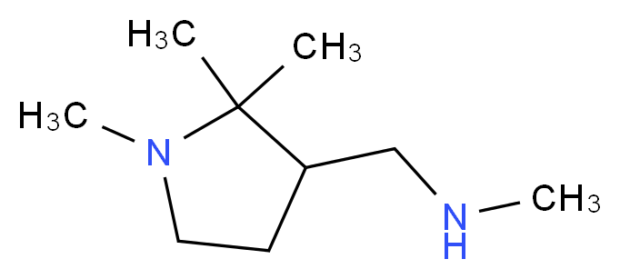 N-methyl-1-(1,2,2-trimethyl-3-pyrrolidinyl)methanamine_Molecular_structure_CAS_)