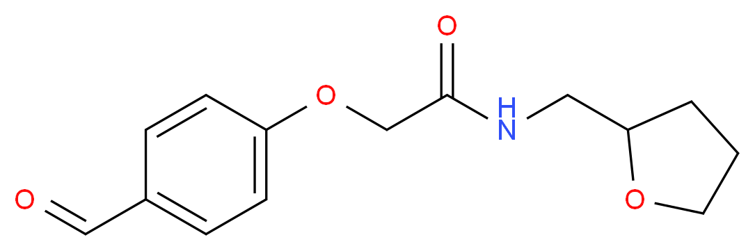 2-(4-formylphenoxy)-N-(tetrahydro-2-furanylmethyl)acetamide_Molecular_structure_CAS_680992-22-7)