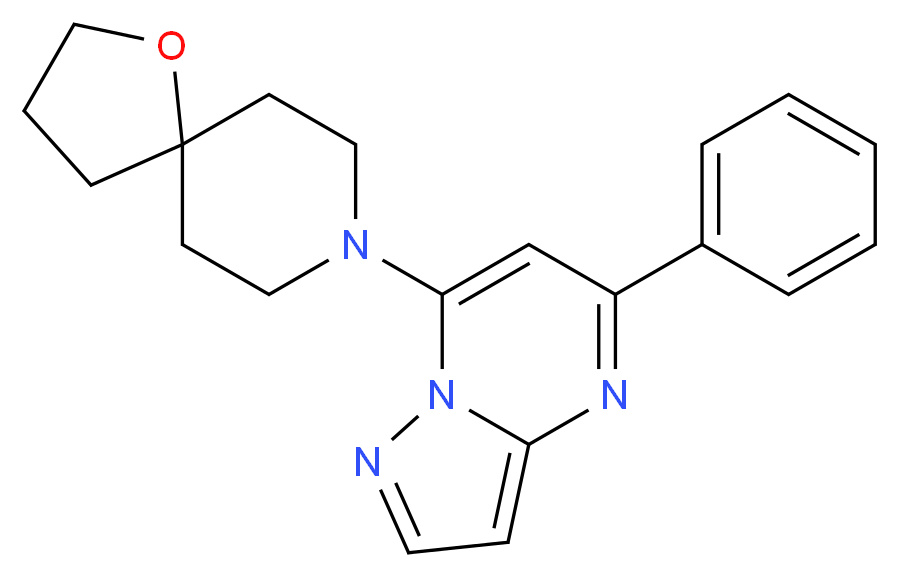8-(5-phenylpyrazolo[1,5-a]pyrimidin-7-yl)-1-oxa-8-azaspiro[4.5]decane_Molecular_structure_CAS_)