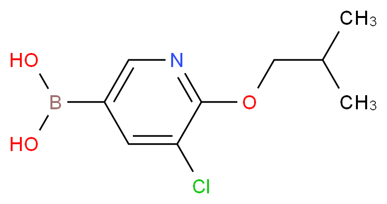 3-Chloro-2-isobutoxypyridine-5-boronic acid _Molecular_structure_CAS_1217500-89-4)