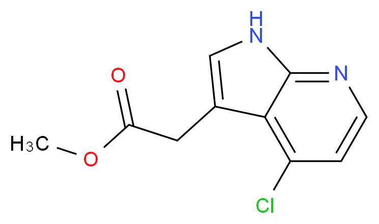 Methyl 2-(4-chloro-1H-pyrrolo[2,3-b]pyridin-3-yl)acetate_Molecular_structure_CAS_1134327-80-2)
