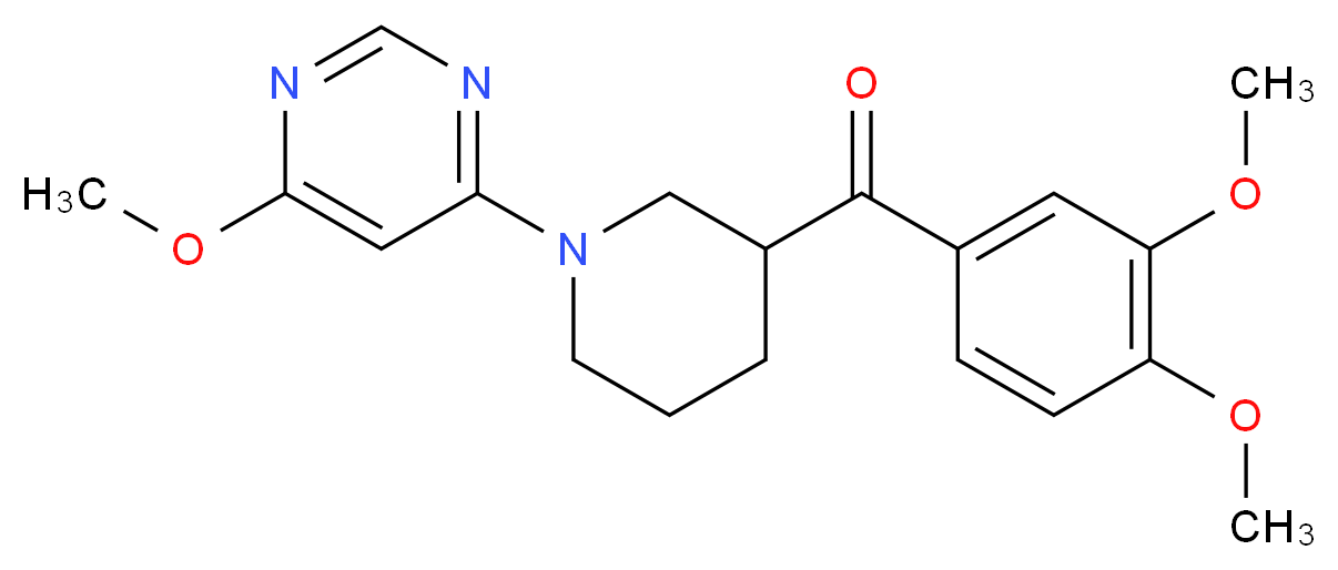 (3,4-dimethoxyphenyl)[1-(6-methoxypyrimidin-4-yl)piperidin-3-yl]methanone_Molecular_structure_CAS_)