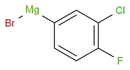 3-Chloro-4-fluorophenylmagnesium bromide 0.5M solution in THF_Molecular_structure_CAS_)