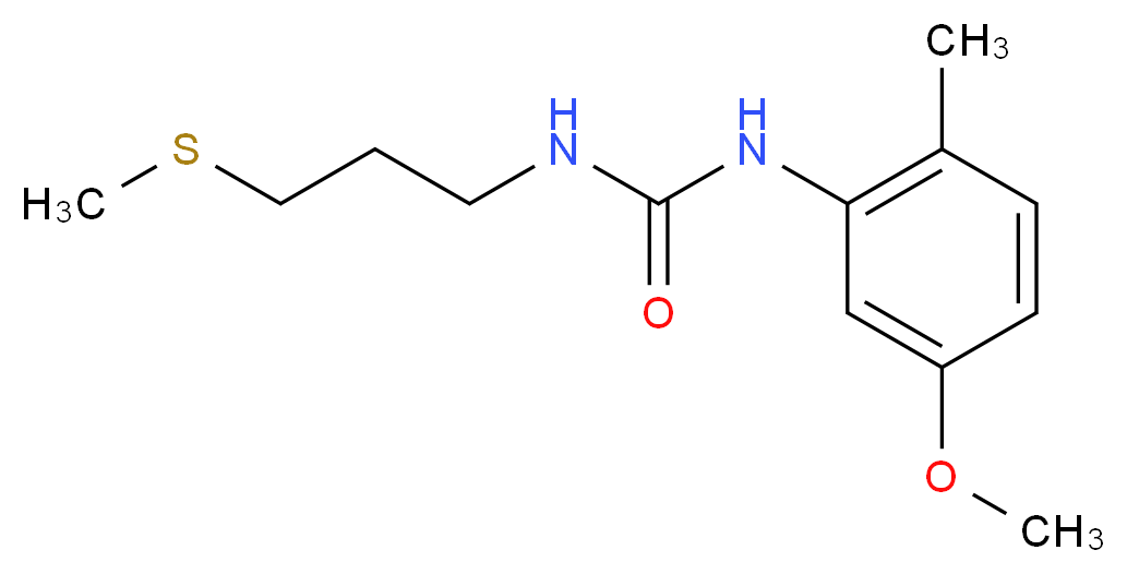N-(5-methoxy-2-methylphenyl)-N'-[3-(methylthio)propyl]urea_Molecular_structure_CAS_)
