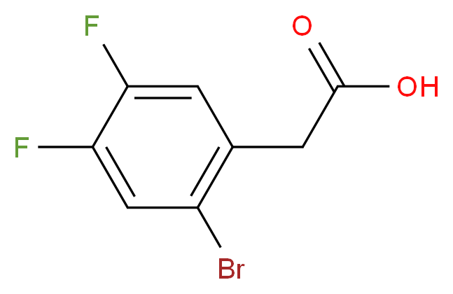 2-Bromo-4,5-difluorophenylacetic acid_Molecular_structure_CAS_883502-07-6)