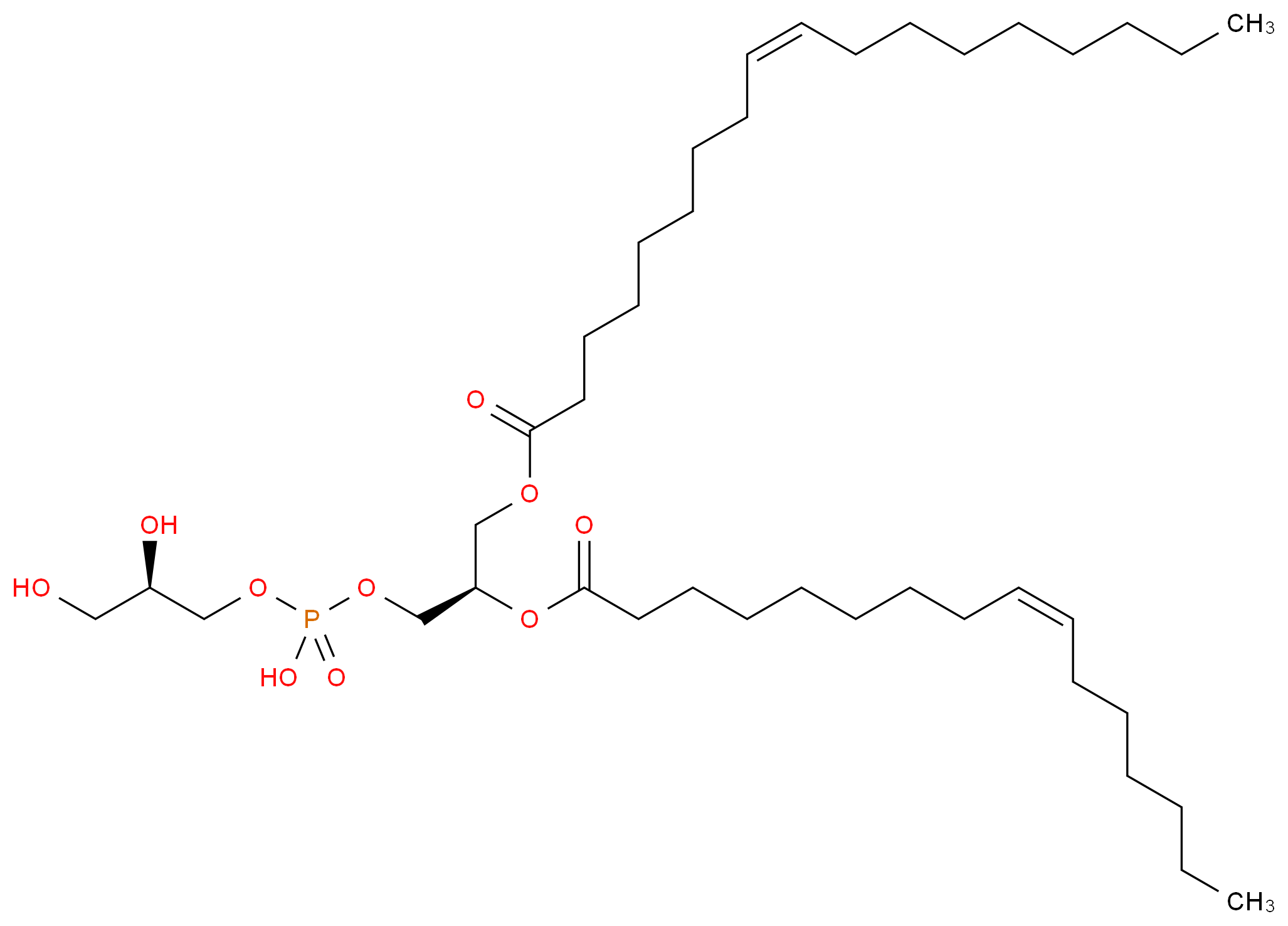 (2R)-3-{[{[(2S)-2,3-DIHYDROXYPROPYL]OXY}(HYDROXY)PHOSPHORYL]OXY}-2-[(9E)-HEXADEC-9-ENOYLOXY]PROPYL (9E)-OCTADEC-9-ENOATE_Molecular_structure_CAS_)