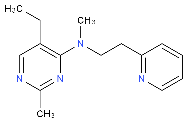 5-ethyl-N,2-dimethyl-N-(2-pyridin-2-ylethyl)pyrimidin-4-amine_Molecular_structure_CAS_)