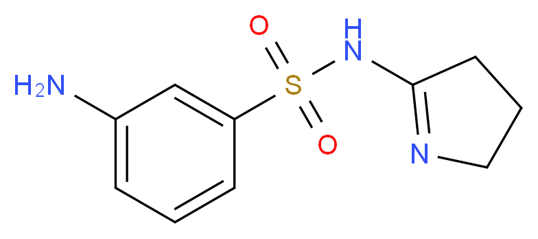 3-Amino-N-(4,5-dihydro-3H-pyrrol-2-yl)-benzenesulfonamide_Molecular_structure_CAS_)