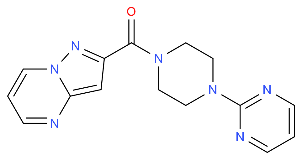 2-[(4-pyrimidin-2-ylpiperazin-1-yl)carbonyl]pyrazolo[1,5-a]pyrimidine_Molecular_structure_CAS_)