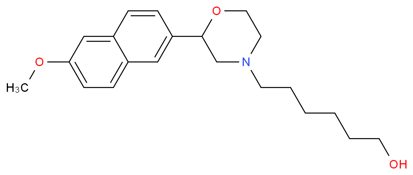 6-[2-(6-methoxy-2-naphthyl)morpholin-4-yl]hexan-1-ol_Molecular_structure_CAS_)