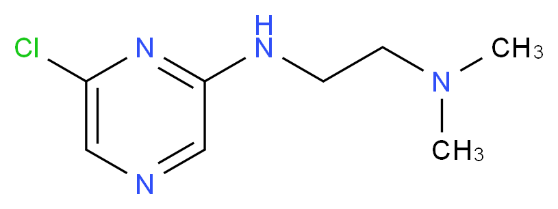 N1-(6-Chloro-2-pyrazinyl)-N2,N2-dimethyl-1,2-ethanediamine_Molecular_structure_CAS_)