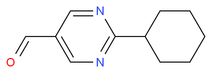2-cyclohexyl-5-pyrimidinecarbaldehyde_Molecular_structure_CAS_959240-13-2)
