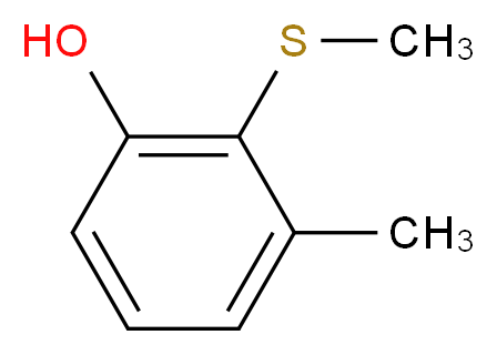 3-methyl-2-(methylthio)phenol_Molecular_structure_CAS_1033693-19-4)