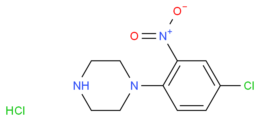 1-(4-Chloro-2-nitrophenyl)piperazine hydrochloride_Molecular_structure_CAS_)