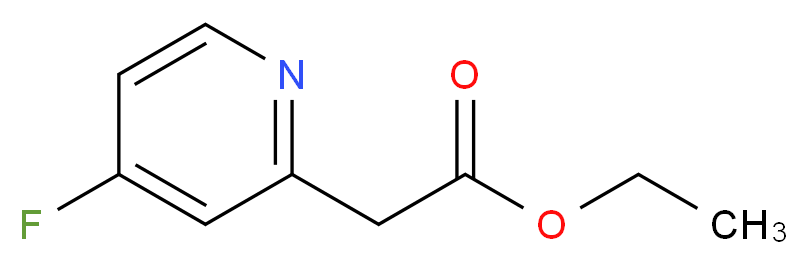 ETHYL (4-FLUOROPYRIDIN-2-YL)ACETATE_Molecular_structure_CAS_)