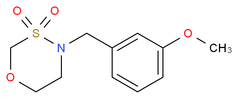 4-(3-methoxybenzyl)-1,3,4-oxathiazinane 3,3-dioxide_Molecular_structure_CAS_)