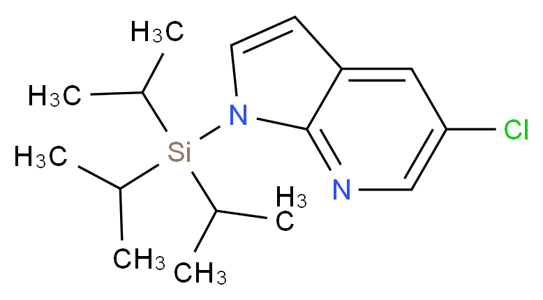 5-Chloro-1-triisopropylsilanyl-1H-pyrrolo[2,3-b]pyridine_Molecular_structure_CAS_918523-59-8)