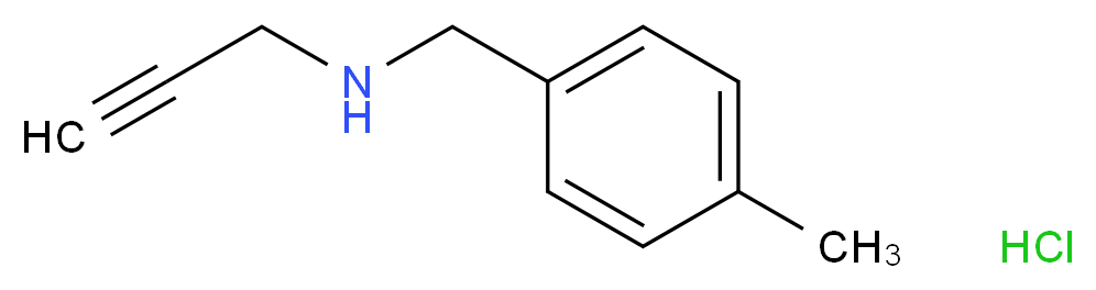 [(4-methylphenyl)methyl](prop-2-yn-1-yl)amine hydrochloride_Molecular_structure_CAS_)