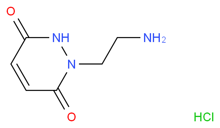 1-(2-Aminoethyl)-1,2-dihydropyridazine-3,6-dione hydrochloride_Molecular_structure_CAS_)