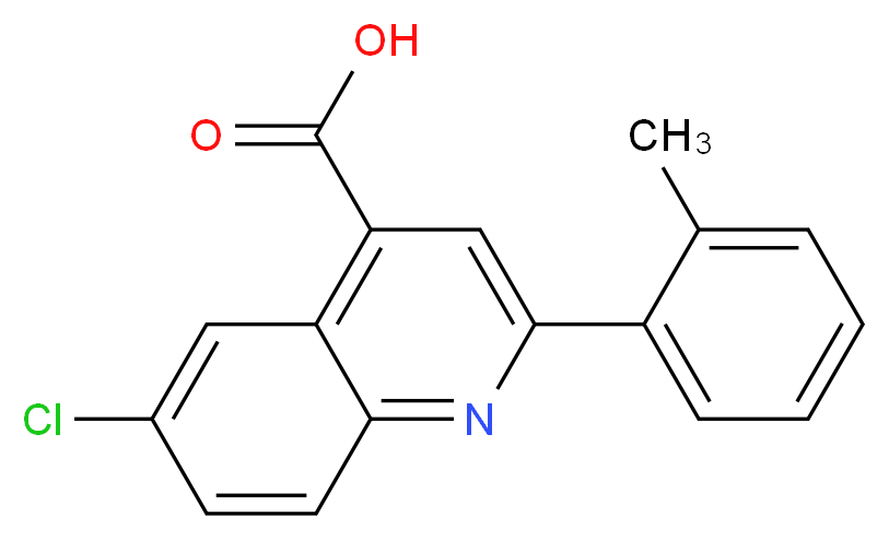 6-Chloro-2-(2-methylphenyl)quinoline-4-carboxylic acid_Molecular_structure_CAS_669726-49-2)